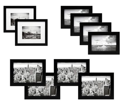 Wall Photo Frame D232 Wall Photo Frame-Black Frame / Set of 10 Units | 4x6 - 4 Unit | 5x7 - 4 Unit | 8x10 - 2 Unit