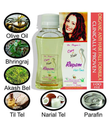 Hair Growth NON STICKY ORGANIC FORMULATION Dr. Thaparâ??s CARE YOUR HAIR RUPAM Oil 101 ml