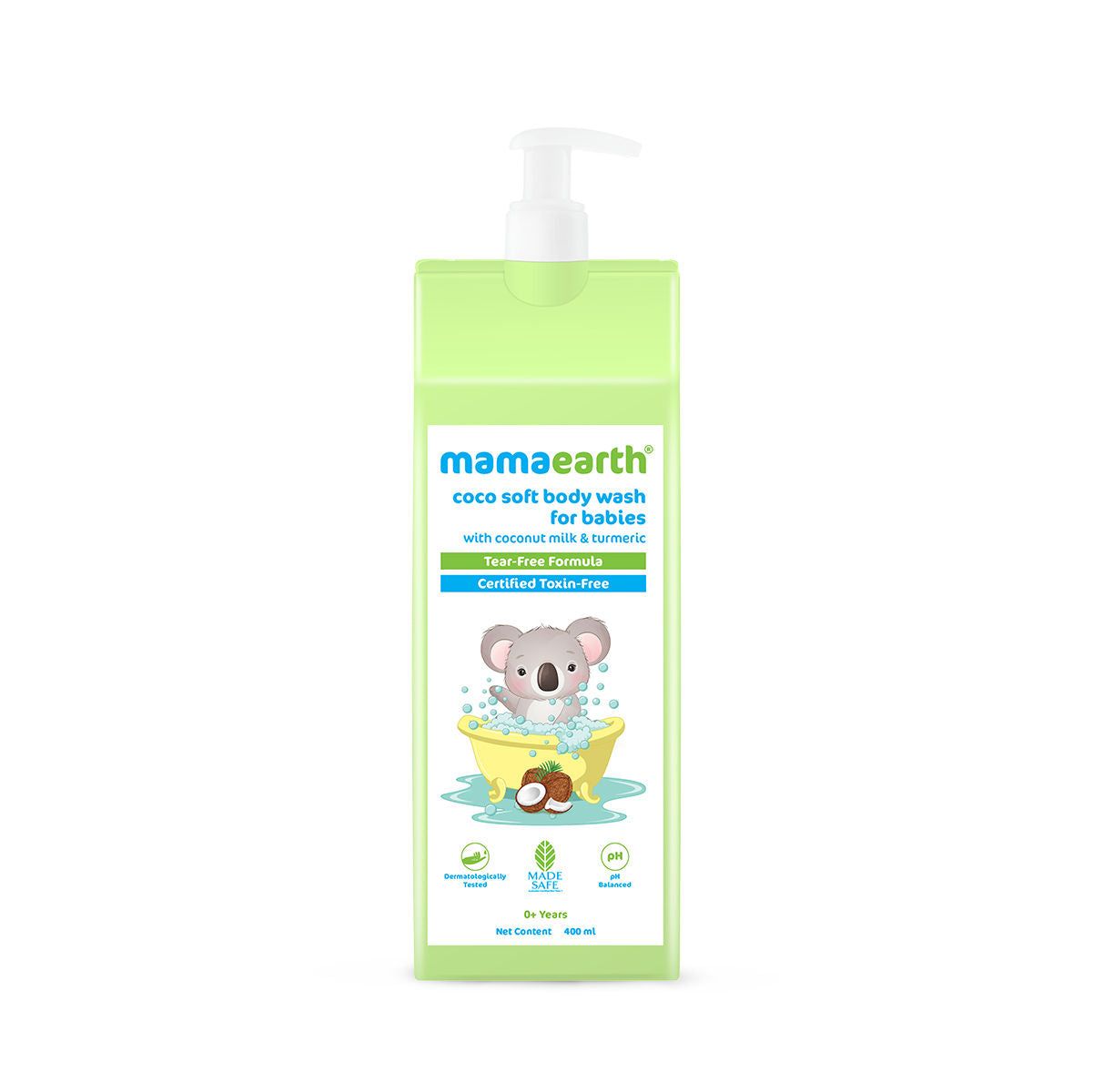 Mamaearth Coco Soft Body Wash For Babies With Coconut Milk & Turmeric-400ml