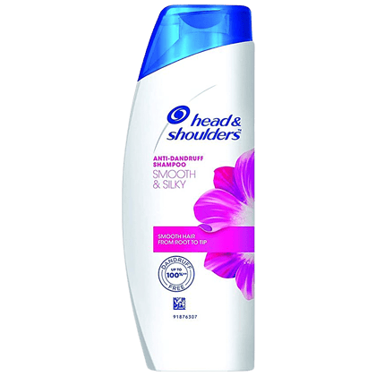 Head & Shoulders Smooth & Silky Anti-Dandruff Shampoo - Smooth Hair From Root To Tip, Upto 100% Dandruff Free, 340 Ml