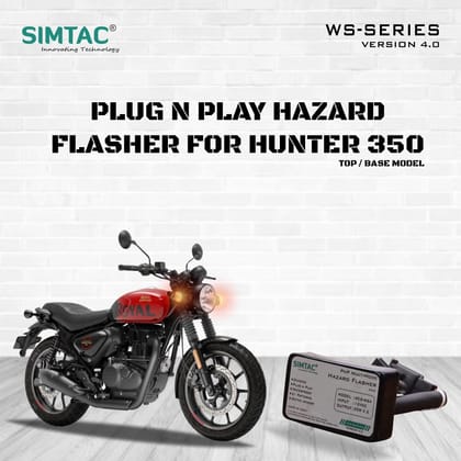 ROYAL ENFIELD | HUNTER | Compatible | Simtac | PNP Hazard Flasher / Adapter / Module | HNTR-WS4