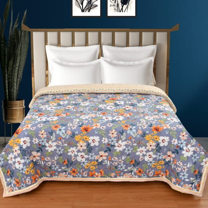 Colorful Flower Comforter 180 GSM AC Room Reversible Double Bed Comforter