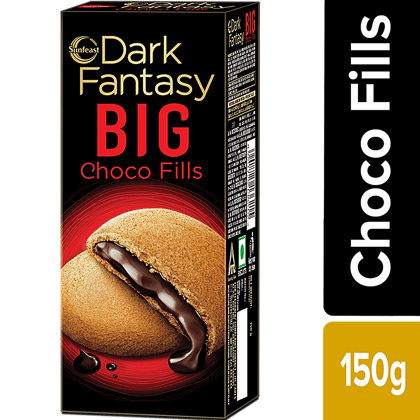 Sunfeast Dark Fantasy - Luxuria Choco Fills Biscuits - Cookies Carton, 150 gm