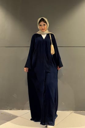 Classic Navy Blue Abaya-Small