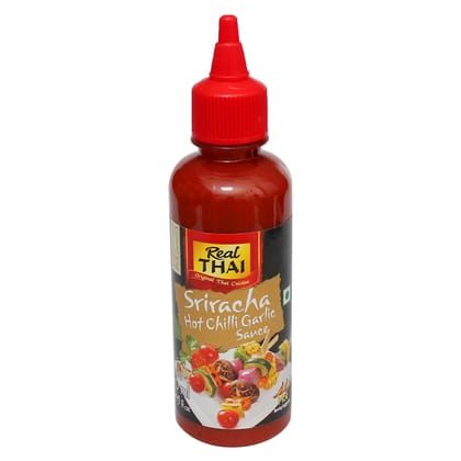 Real Thai Sriracha Hot Chilli Garlic Sauce 250 ml Pet Bottle