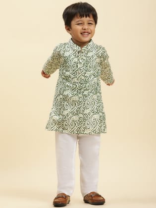 Kurta Pajama Set For Boys-1-2Y