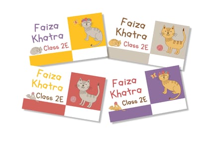 Book Labels - Kitty Love-12