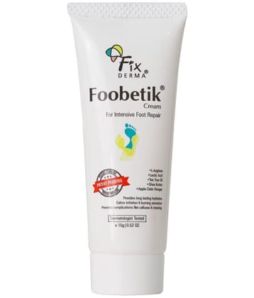 Fixderma Foobetik Cream, Foot Cream for Dry & Cracked Feet, Moisturizes & Repair Feet, 15g