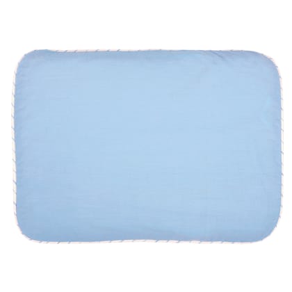 DUSK BLUE MUSTARD PILLOW COVER AND FILLER SET-COVER WITH FILLER