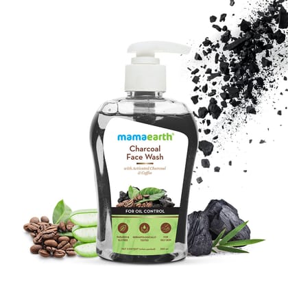 Mamaearth Charcoal Face Wash With Activated Charcoal And Coffee For Oil Control-250ml