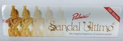 Padmini Sandal Ultimo Sandal Agarbatti/Incense sticks, 100 Units/Per Pkt