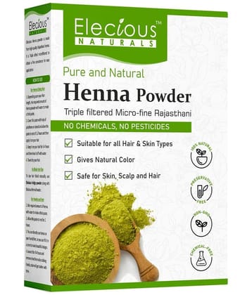 Elecious Natural Henna Powder For Hair Colour and Growth (200 Grams)