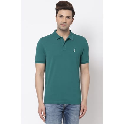 Red Tape Men Green Polo Neck T-Shirt