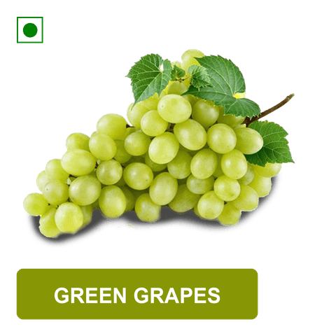 Unbranded Green Grapes, 500 gm Packed