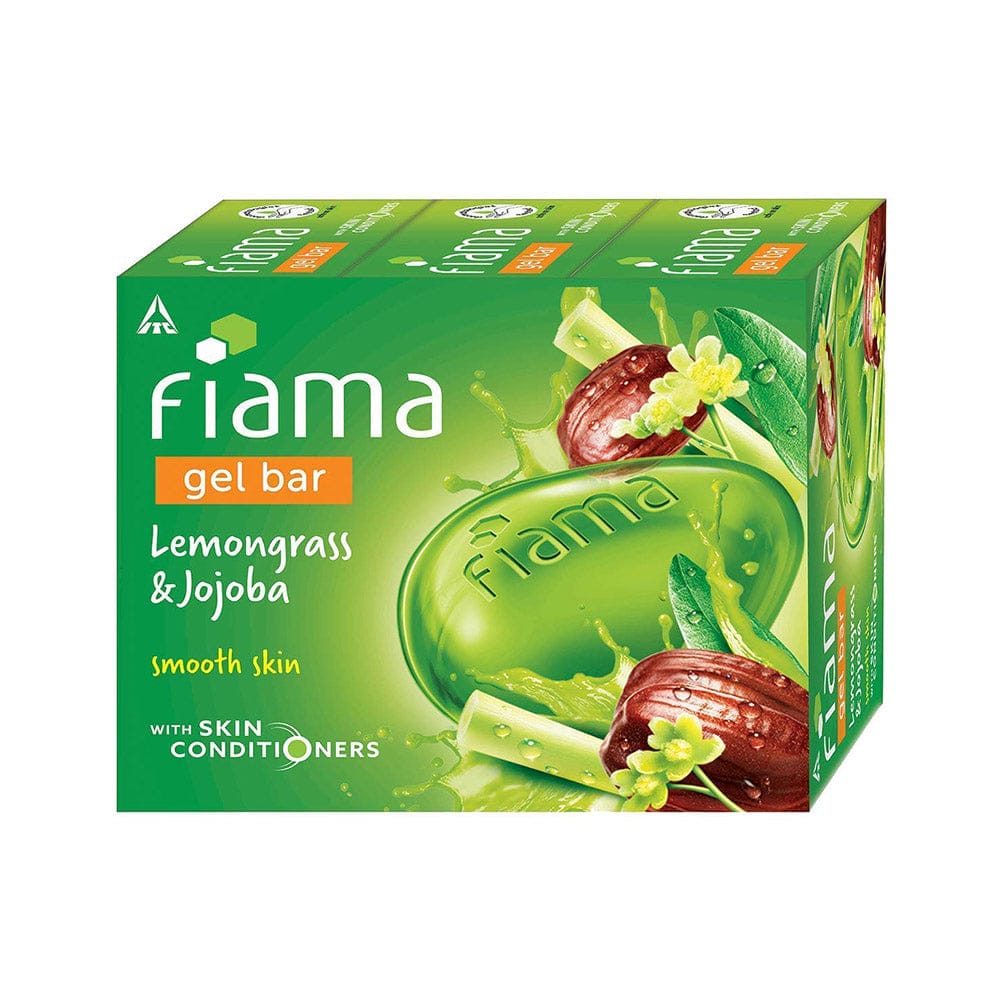 Fiama Gel Bar Lemongrass And Jojoba For Smooth Skin With Skin Conditioners 125G Pack Of 3 soap