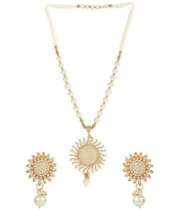 Sunhari Jewels - Gold Alloy Necklace Set ( Pack of 1 ) - Gold