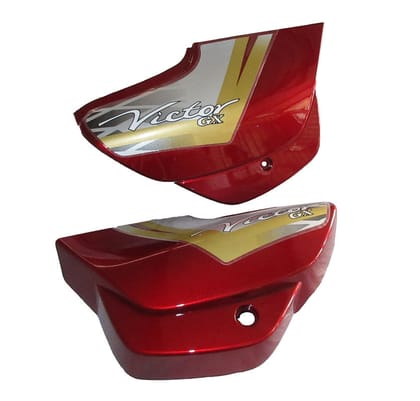 Side Panel / Side Cowl Set Fit For TVS Victor Gx Flame Red