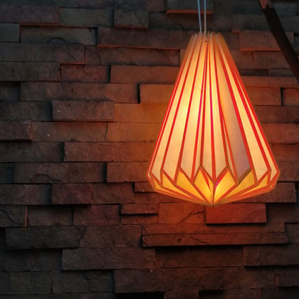 Archigami Cone Lamp (Orange)