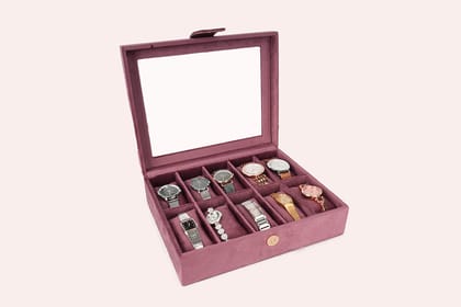 Watch Box – Old Rose (10 Partition)