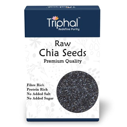 Raw Chia Seeds - Nutrient-Rich Superfood for a wellbeing - Triphal-200g