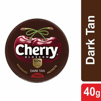 Cherry Shoe Polish Dark Tan 40g