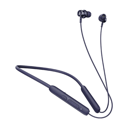 boAt Rockerz 195V2 Pro | Wireless Earphone with 30 Hours Playback, BEAST™ Mode, 10mm Drivers, Dual Pairing with BT v5.2 Deep Blue