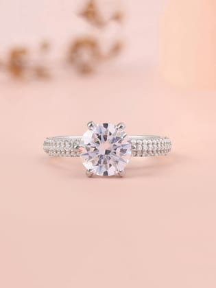 Ornate Jewels 3 Carat Sparkling Solitaire Ring-12