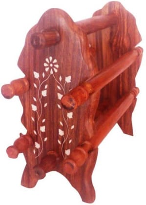 Decorative Wooden Bangle Stand/Showpiece-Brown