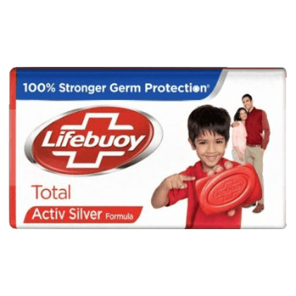 Lifebuoy Bathing Soap Total 100% Stronger Germ Protection 4 x 125g