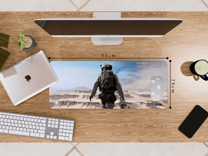 "BATTLEFIELD DESERT GAMING" Gaming Mousepad- Elevate Your Gaming Experience-Medium (28CM x 60CM)