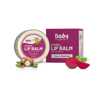 BabyOrgano Natural Lip Balm Beetroot Flavour - 8g