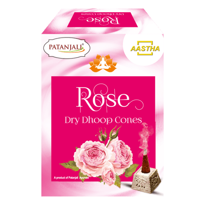 AASTHA ROSE DRY DHOOP CONE - 20 GM