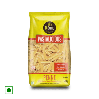 DiSano Pastalicious 100% Durum Wheat Semolina Penne Pasta, 400 gm Pouch