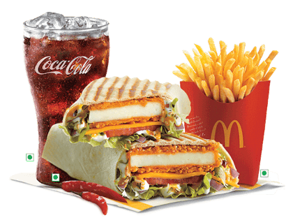 Large EVM Big Spicy Paneer Wrap