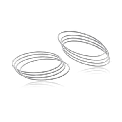 Gossip Sleek Fashion Silver Bangles