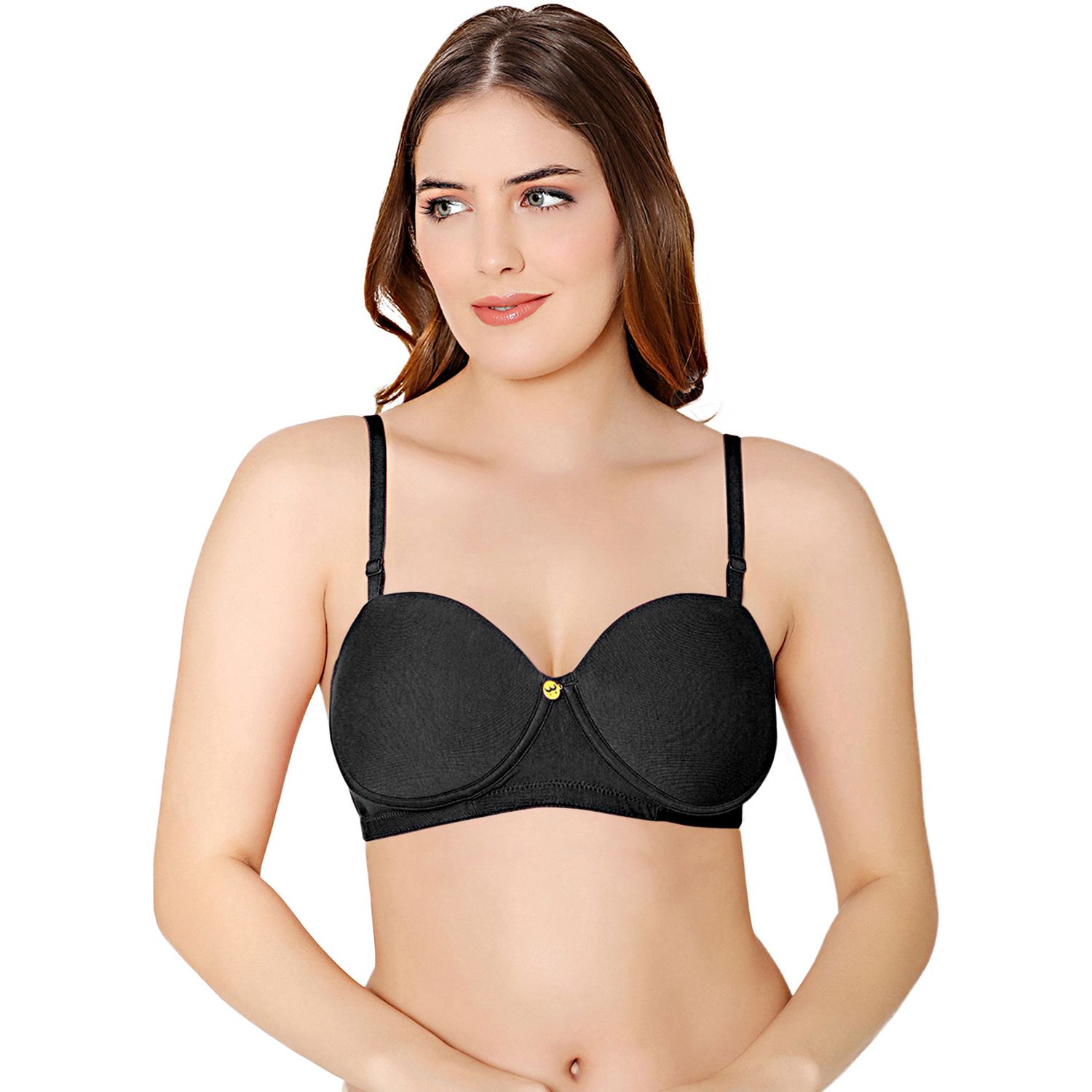 Bodycare cotton spandex wirefree convertible straps Seamless padded bra-6575B