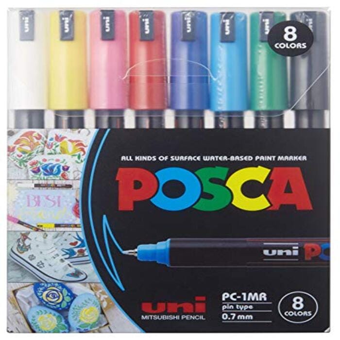 Uni-Ball Posca Markers Sets (Choose Size)-SET OF 8 ( 1MR)