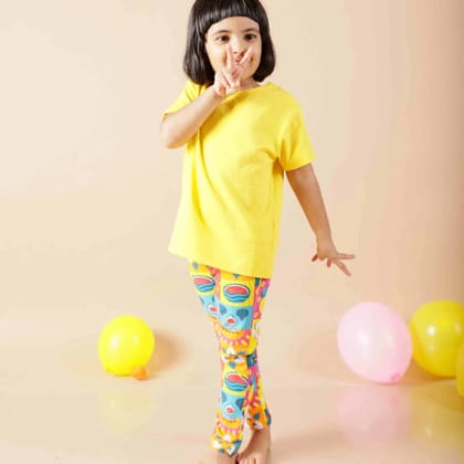 Girl Leggings - Mixed Fruit-3-4Y