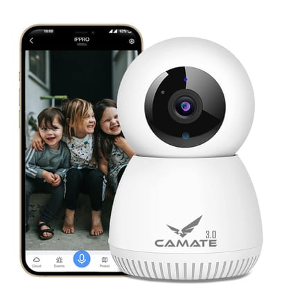 CAMATE RoboCam 3MP WiFi based Wireless Indoor Smart CCTV Security Camera