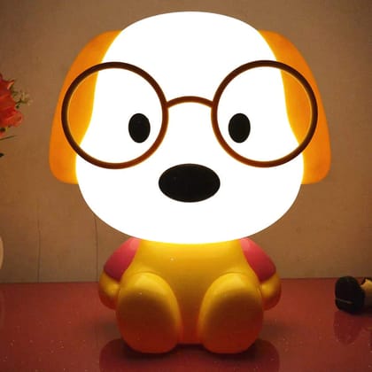 Cute Dog Night Night Lamp (available in Yellow & black )-Yellow