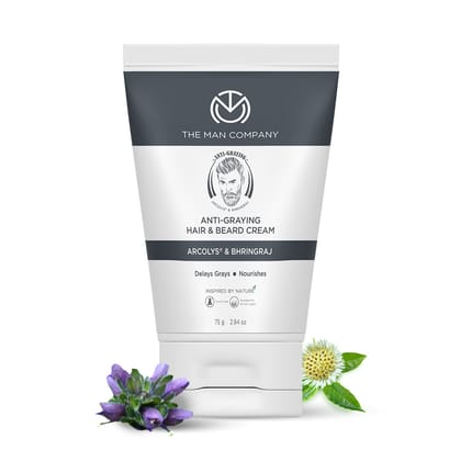 Anti-Graying Hair  Beard Cream-75gm Cream at