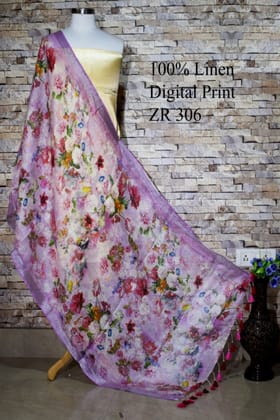 Digital Printed Linen Scarf