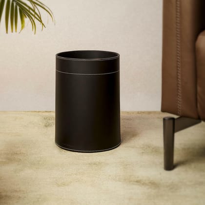 Modella Round Waste Basket Black-Black