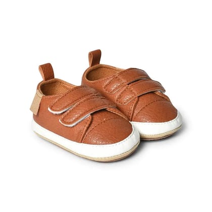 Cuddle Unisex Comfy Leather Shoes-0-6 M / Brown