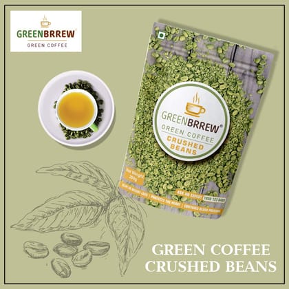 Green Coffee Crushed Beans | Arabica Coffee 'AAA' Plantation, 200g