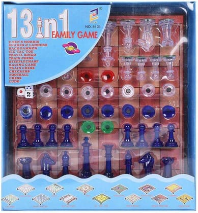 Family Magnetic Board Game Chess 13 in 1