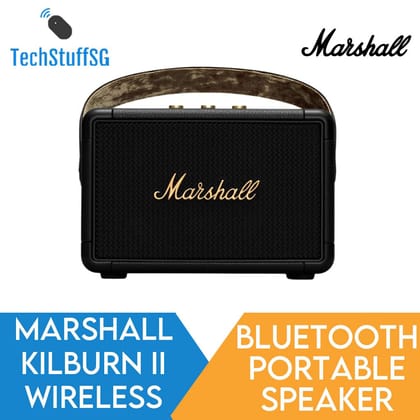 Marshall Kilburn II Portable Speaker BLACKBRASS-Marshall Kilburn II Portable Speaker (BLACK/BRASS)