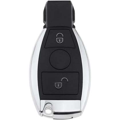 Aftermarket Smart Key Shell Compatible for Mercedes Benz: C E M S CLS CLK GLK GLC G Class 2 Button Smart Key(SMK54_2B)