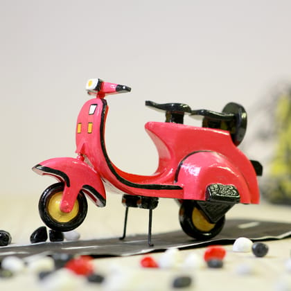 Mini Scooter | Wooden Hand-painted Toy | Home Decor-