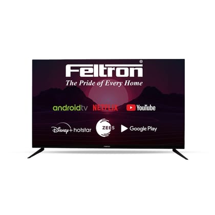 Feltron 190 Cm (43 Inch) Ultra HD LED Smart Web OS TV Bezel - Less Design